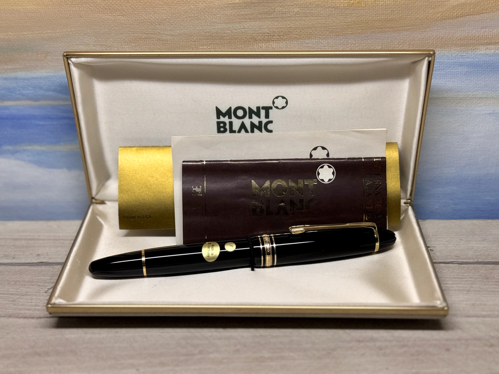 Vintage 1980's MONTBLANC Meisterstuck 146 Fountain Pen - W. Germany, NOS