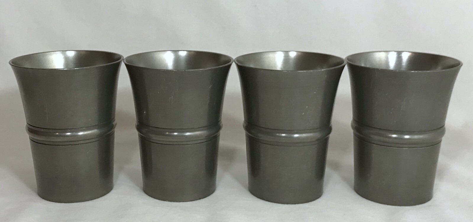 Vintage SIGG Frauenfeld Pewter Cups,  Set of 4, 3.5\