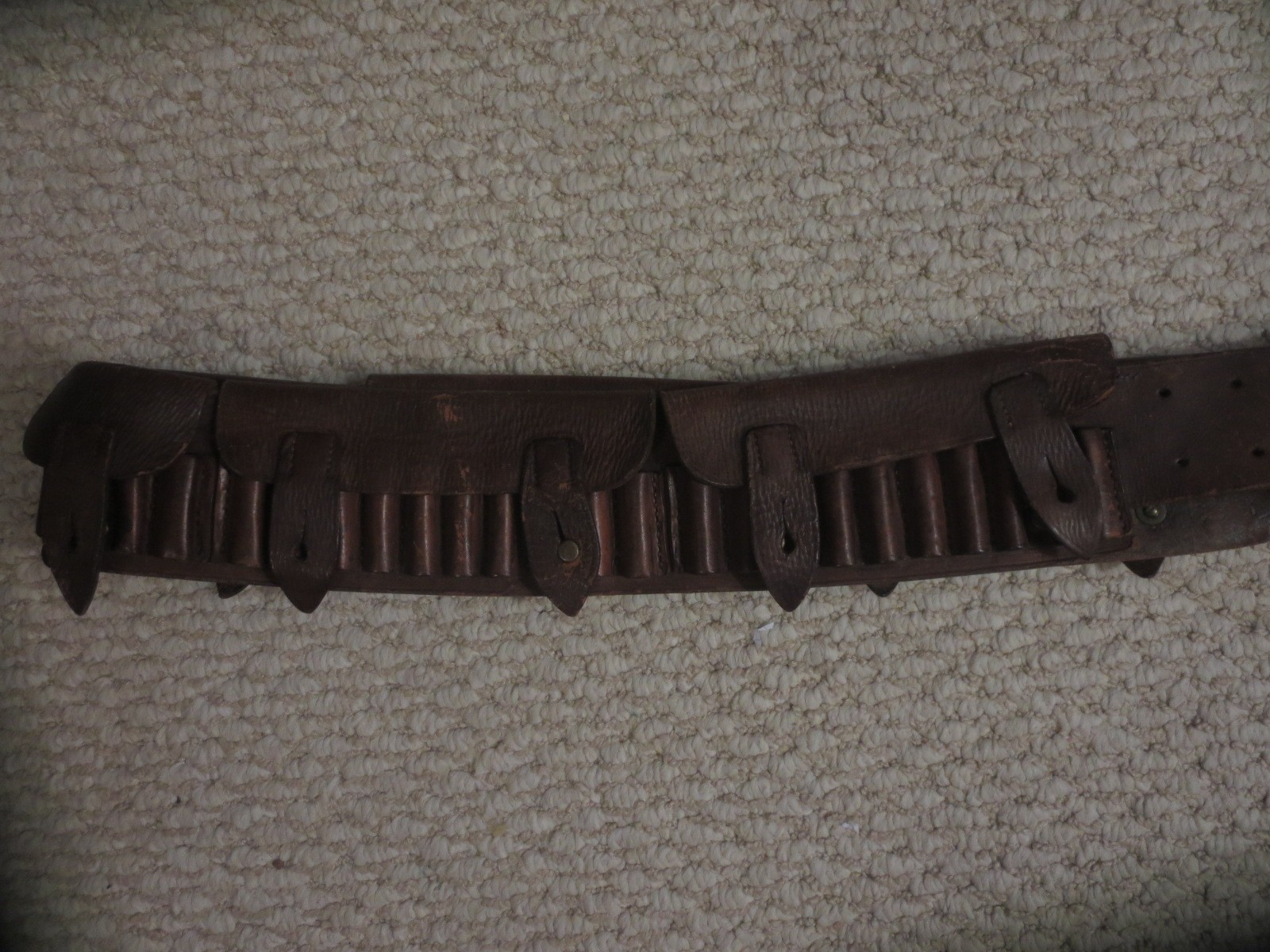 1888 British Boer War ORIGINAL .303 Leather Ammunition Rif Bandolier 50 Capacity