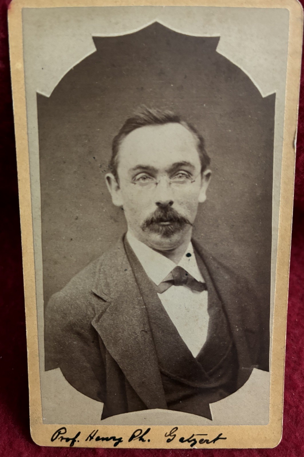  CDV 1877 Dated, ID’d and Signed by the Subject- St. louis Photog - Very good 