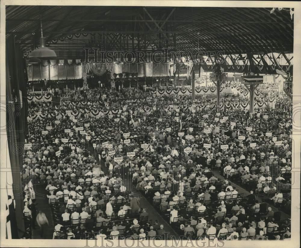 1928 Press Photo General view of the convention hall's opening session