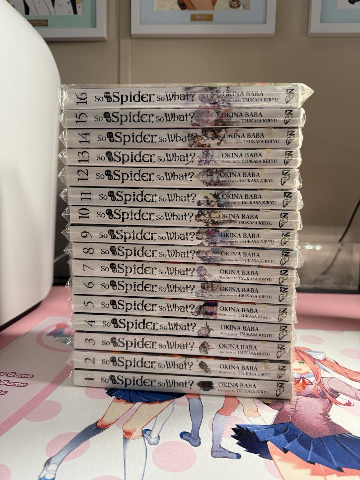 So I'm a Spider, So What? Vol. 1-16 Complete Series Light Novel by Okina Baba