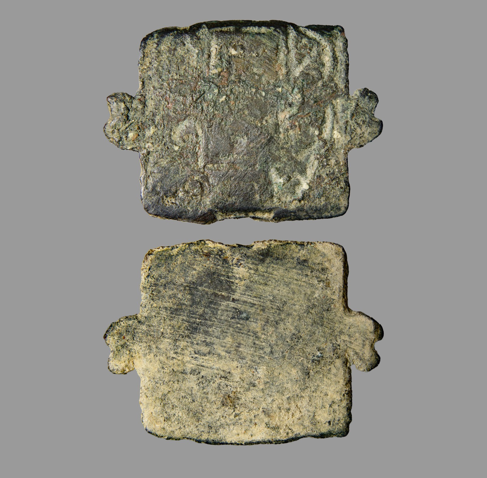 Graeco-Egyptian Gnostic Bronze Sigil Tablet 4.0cm c. 200-500 AD COA Certified