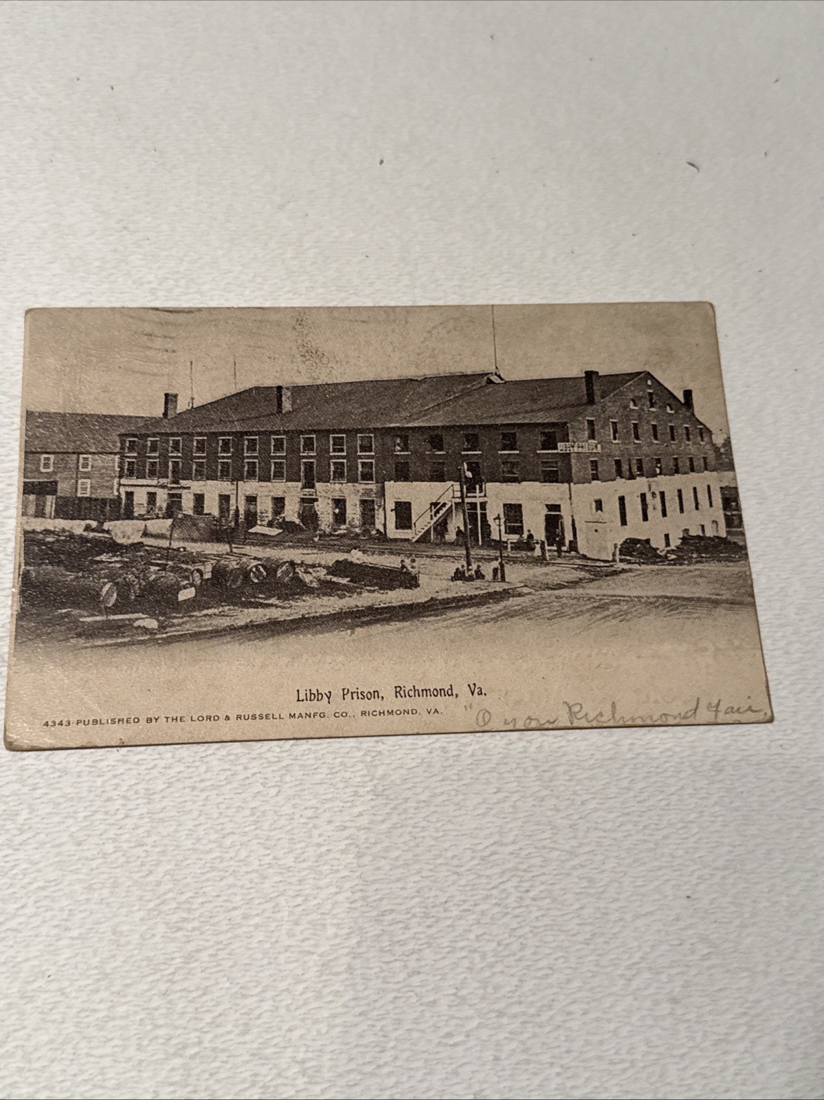 Antique Postcard Civil War Libby Prison Richmond VA Christo Cola Early Soda