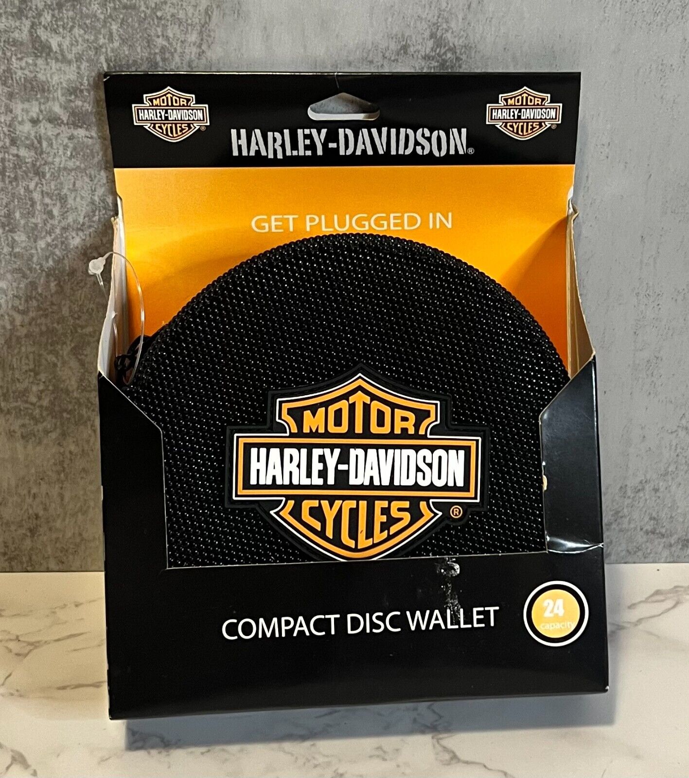 Harley Davidson Compact Disc Wallet 24 CD Music Case Haddad Accessories