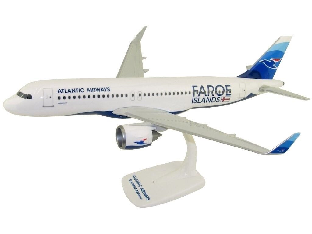 PPC Atlantic Airways Faroe Islands Airbus A320neo Desk Model 1/100 AV Airplane
