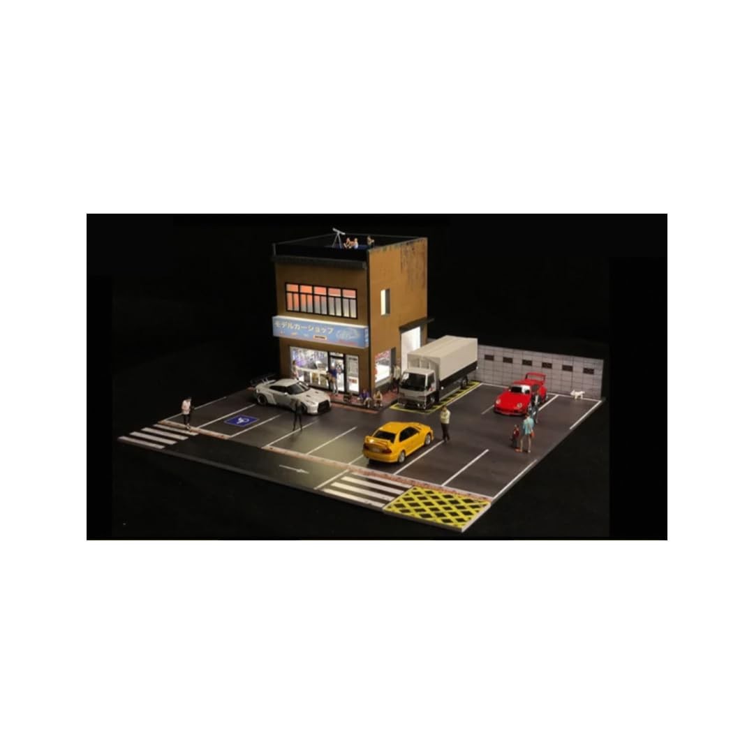 G-Fans 1/64 Scale Miniature Car Cafe Diorama Kit Japan 710026