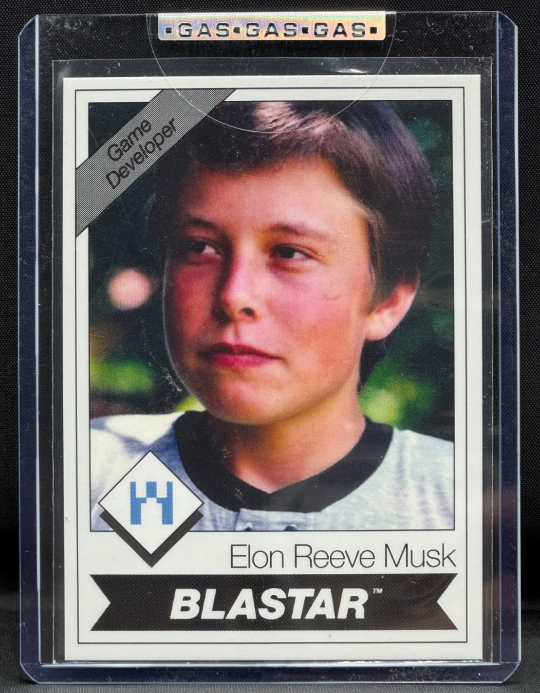 ELON MUSK  BLASTAR G.A.S. SERIES 1 Trading Card #15 2021 RARE Print Run 1774 GAS