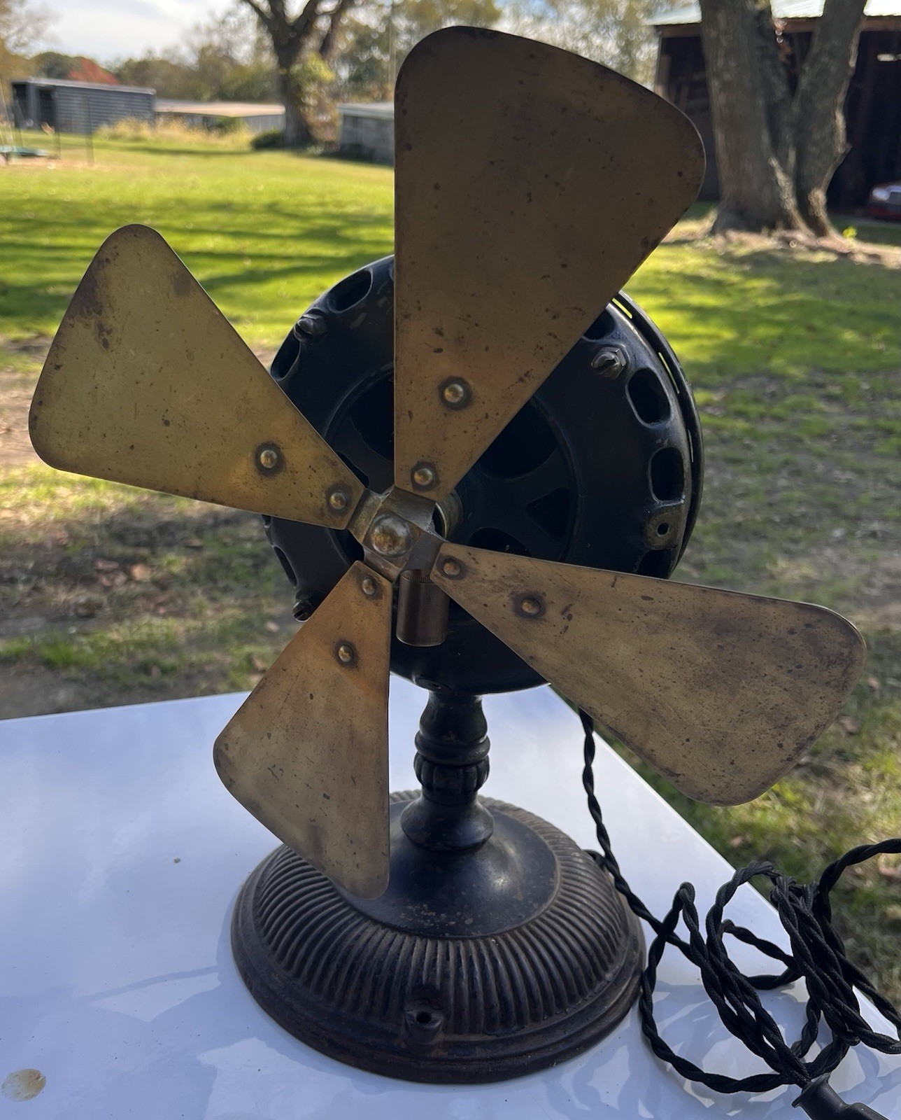 Antique General Electric Pancake Motor Fan As Is Antique General Electric Pancake Motor Fan As Is