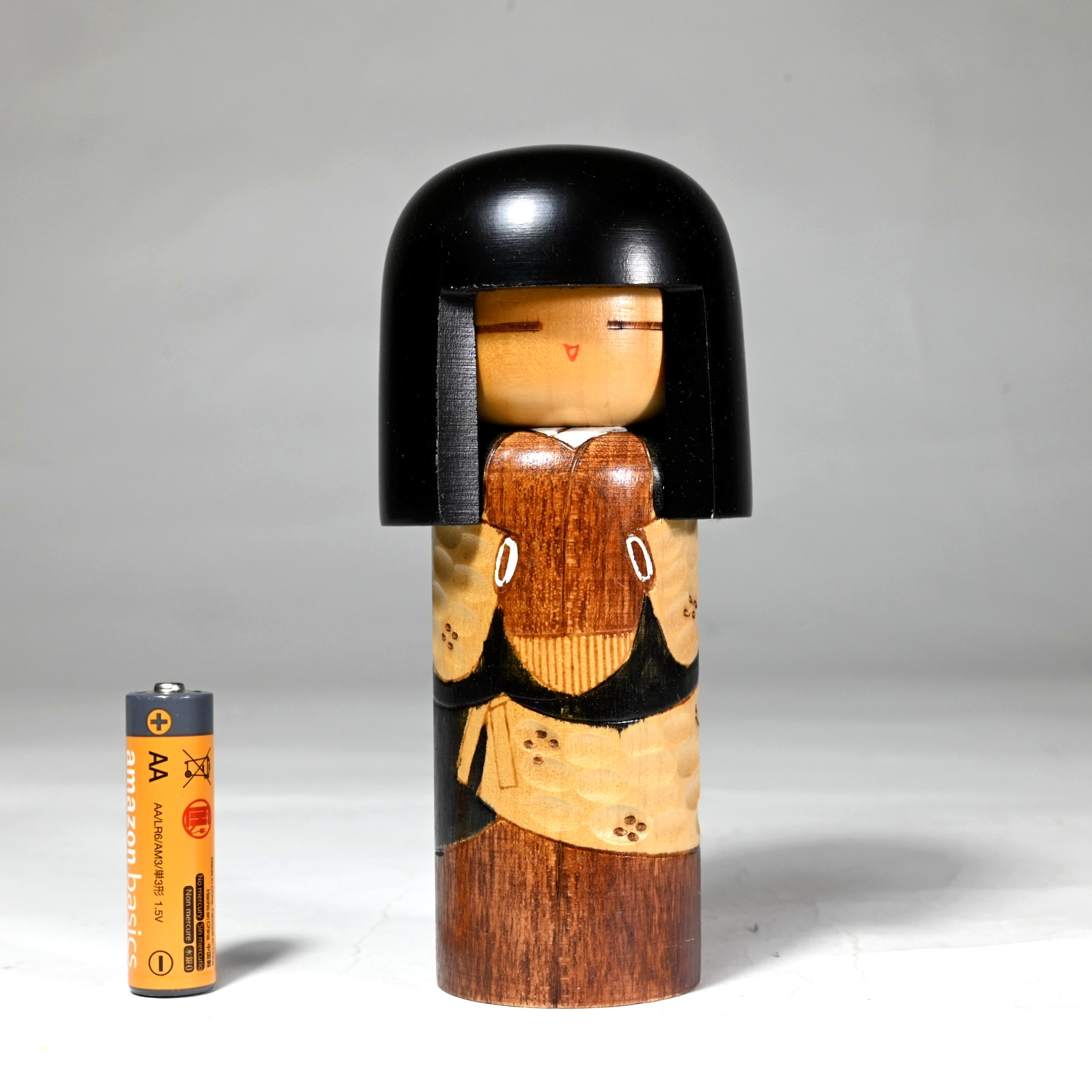 Master KISAKU Sosaku Kokeshi, Signed, Gunma, Japan - 5.1\ Master KISAKU Sosaku Kokeshi, Signed, Gunma, Japan - 5.1\