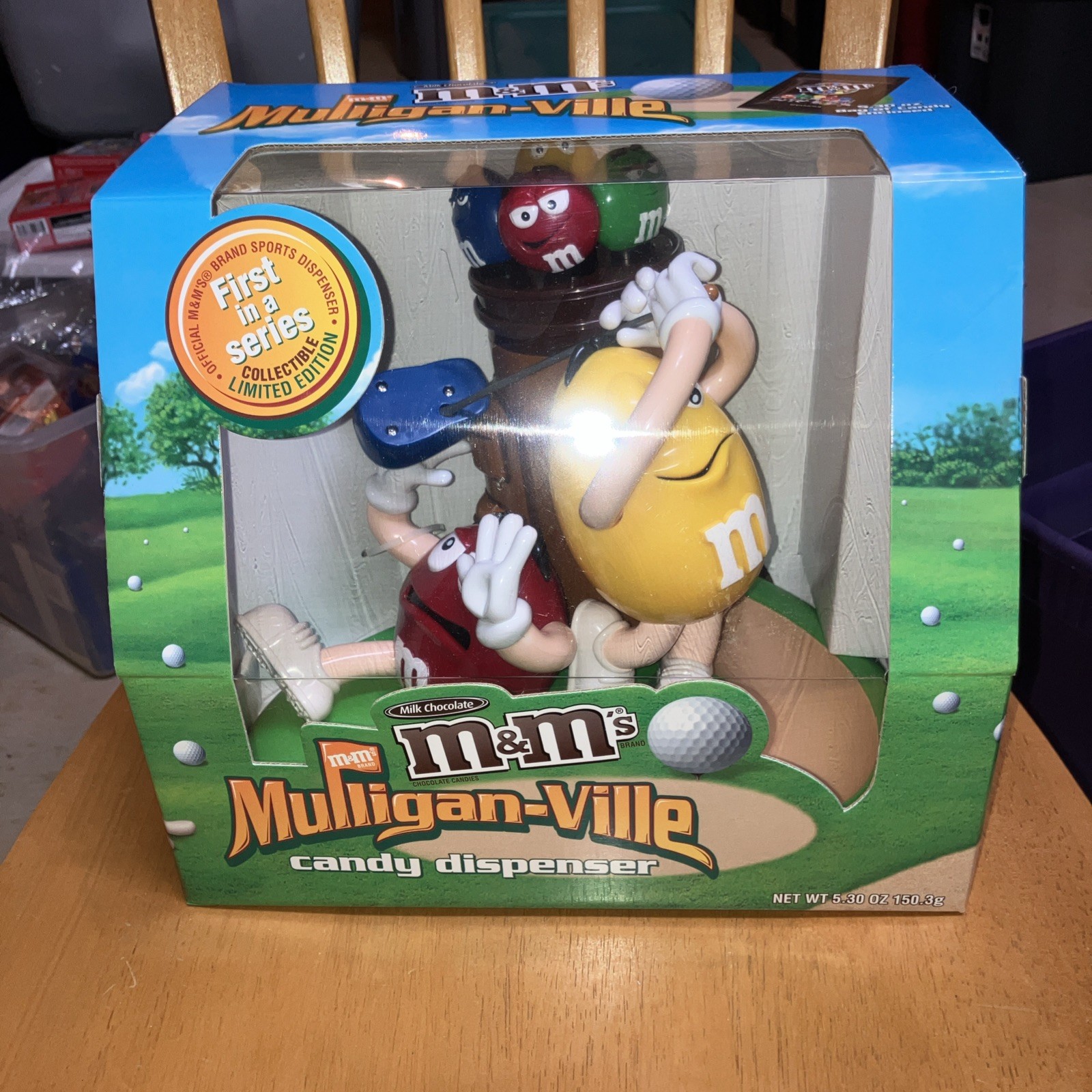 M&M\'s Vintage Golf Mulligan Ville Candy Dispenser FIRST IN A SERIES NEW