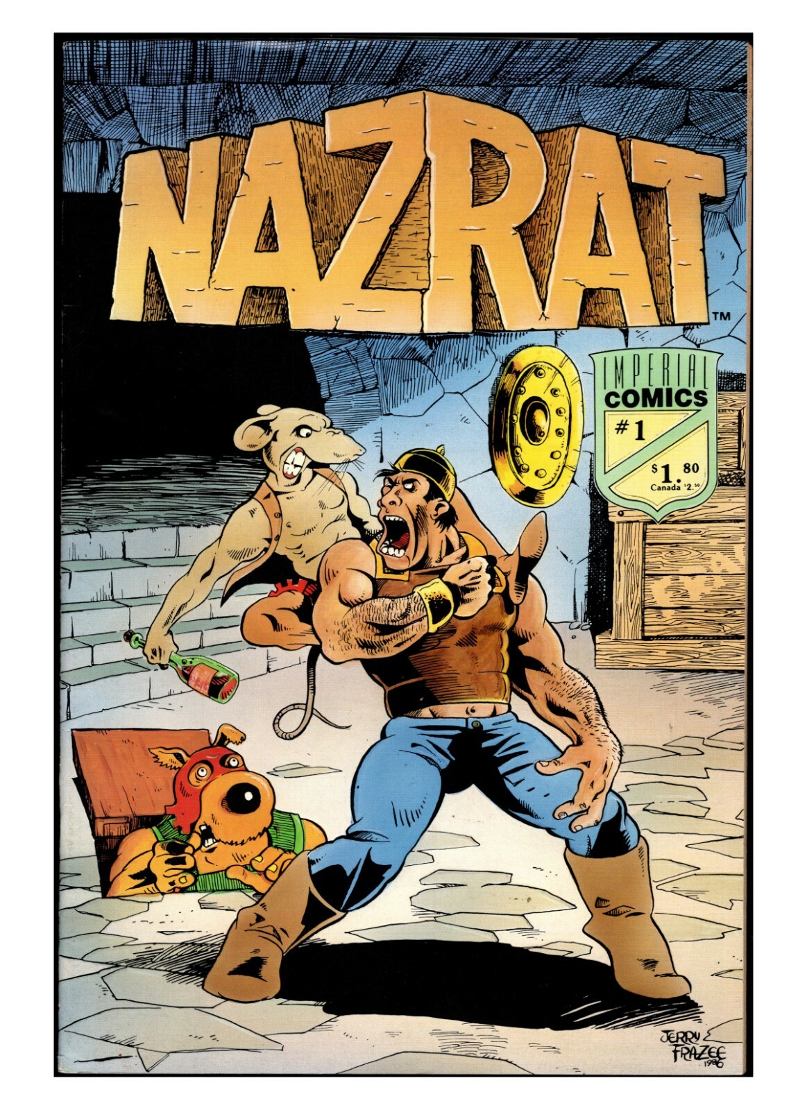 NAZRAT, 1986, #1, IMPERIAL COMICS, board/bag, IEI-D