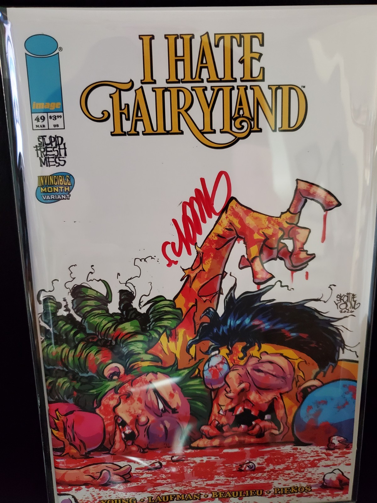 I Hate Fairyland #49 Skottie Young Invincible Team Up Variant Signed With COA 🔥