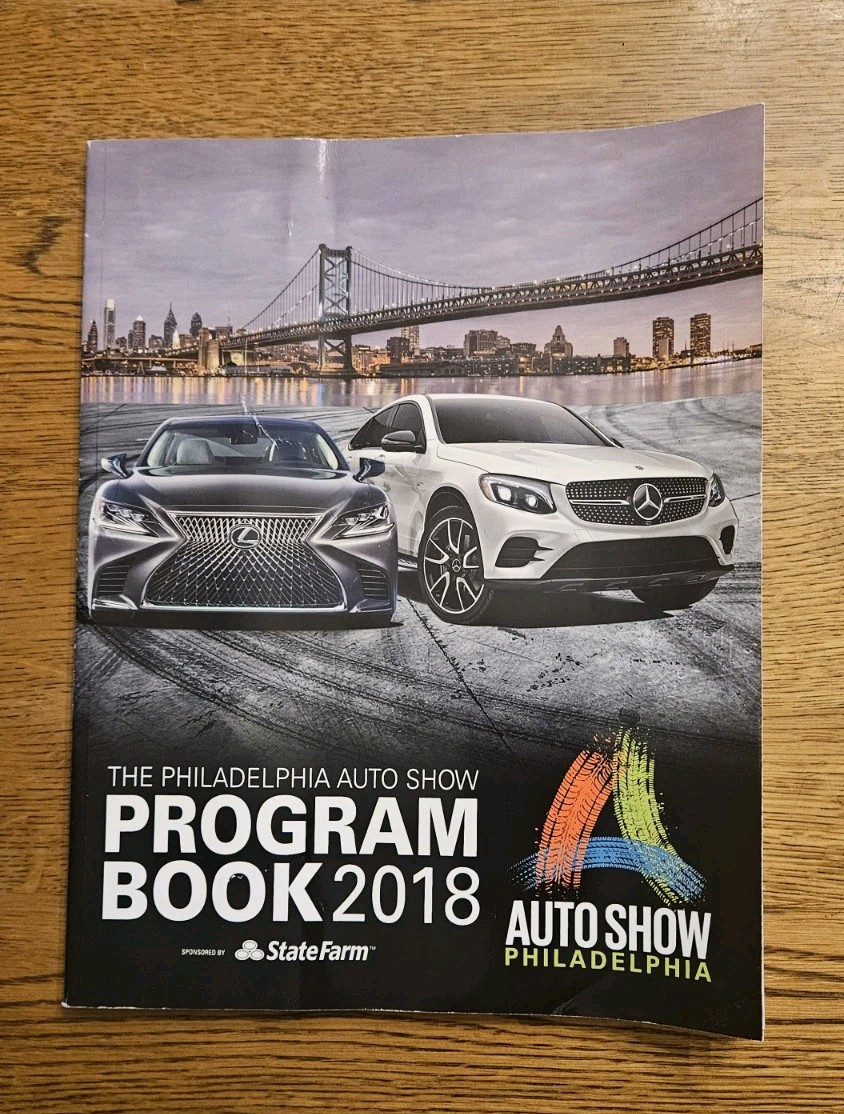 2018 Philadelphia Auto Show Newest Cars Program Book Catalog Brochure New