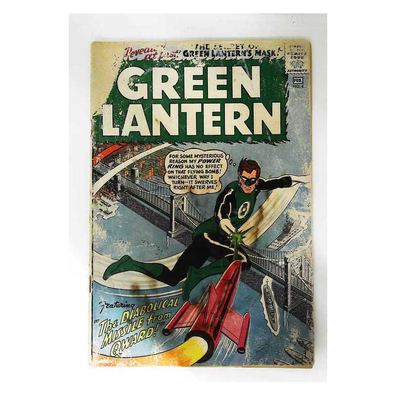 Green Lantern (1960 series) #4 in Good minus condition. DC comics [k%