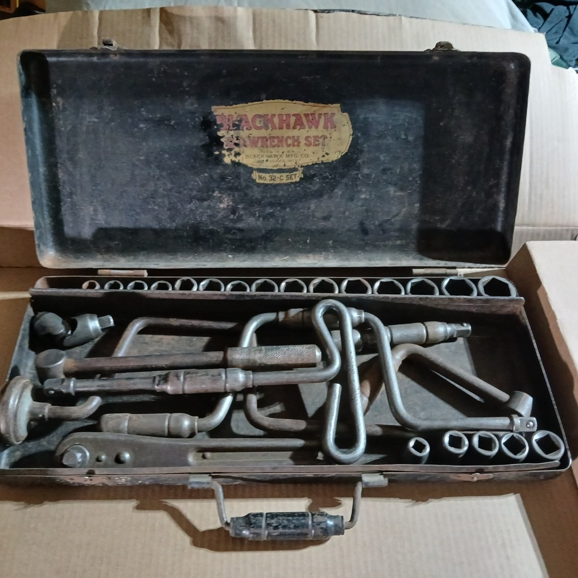 Vintage Rare Blackhawk O.D. 1/2 NO. 32 -C Socket Set INCOMPETE Vintage Rare Blackhawk O.D. 1/2 NO. 32 -C Socket Set INCOMPETE