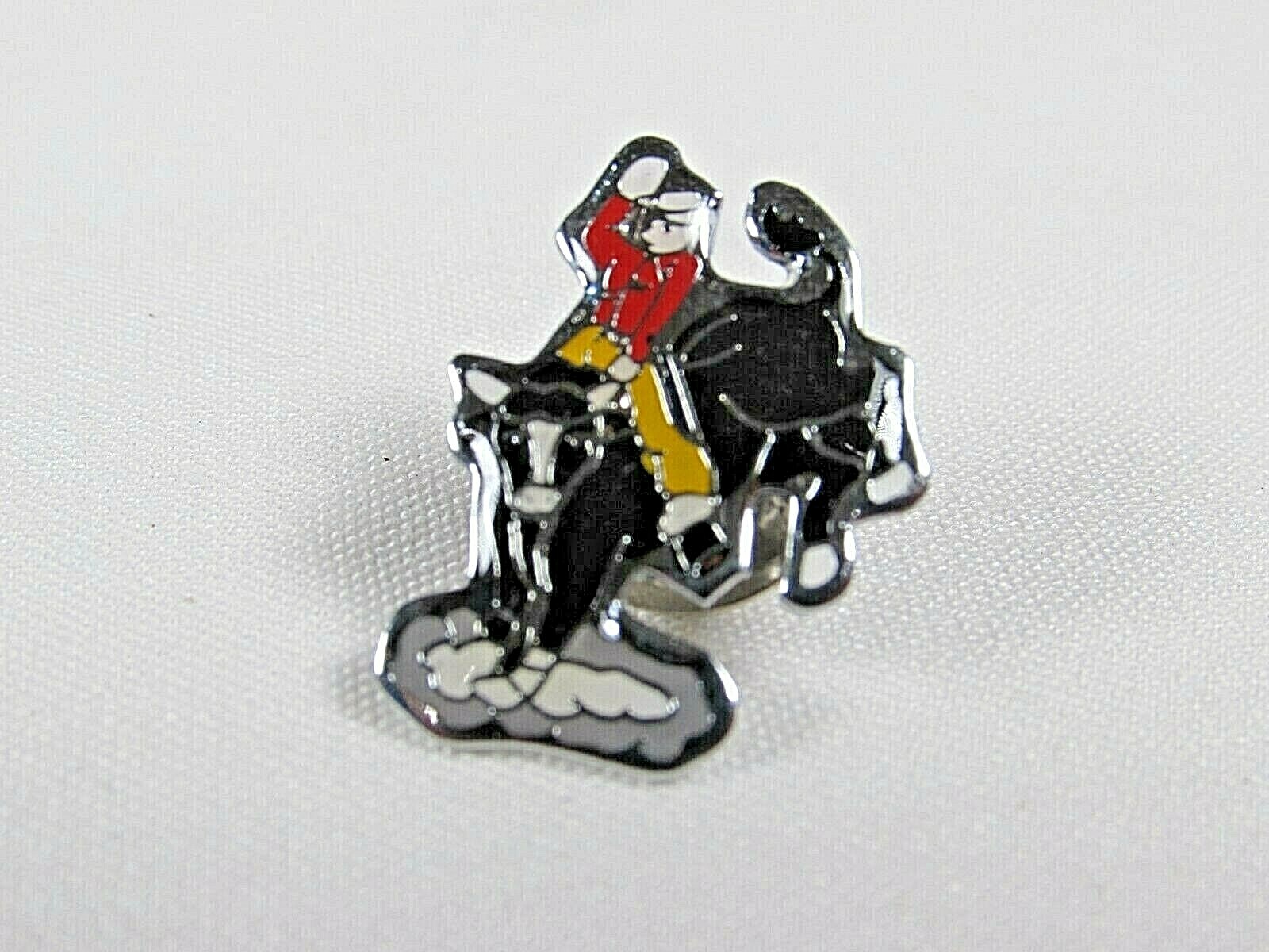 VINTAGE Rodeo Bull Riding Rider Cowboy Hat Lapel Pin NEW OLD STOCK VINTAGE Rodeo Bull Riding Rider Cowboy Hat Lapel Pin NEW OLD STOCK