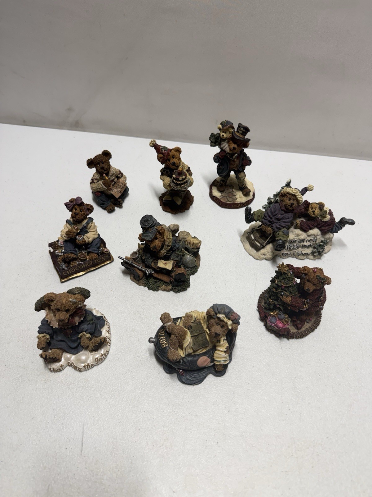 Boyds Bears & Friends Figurine Lot of 9 Bearstone Collection Vintage 1994-2001 Boyds Bears & Friends Figurine Lot of 9 Bearstone Collection Vintage 1994-2001
