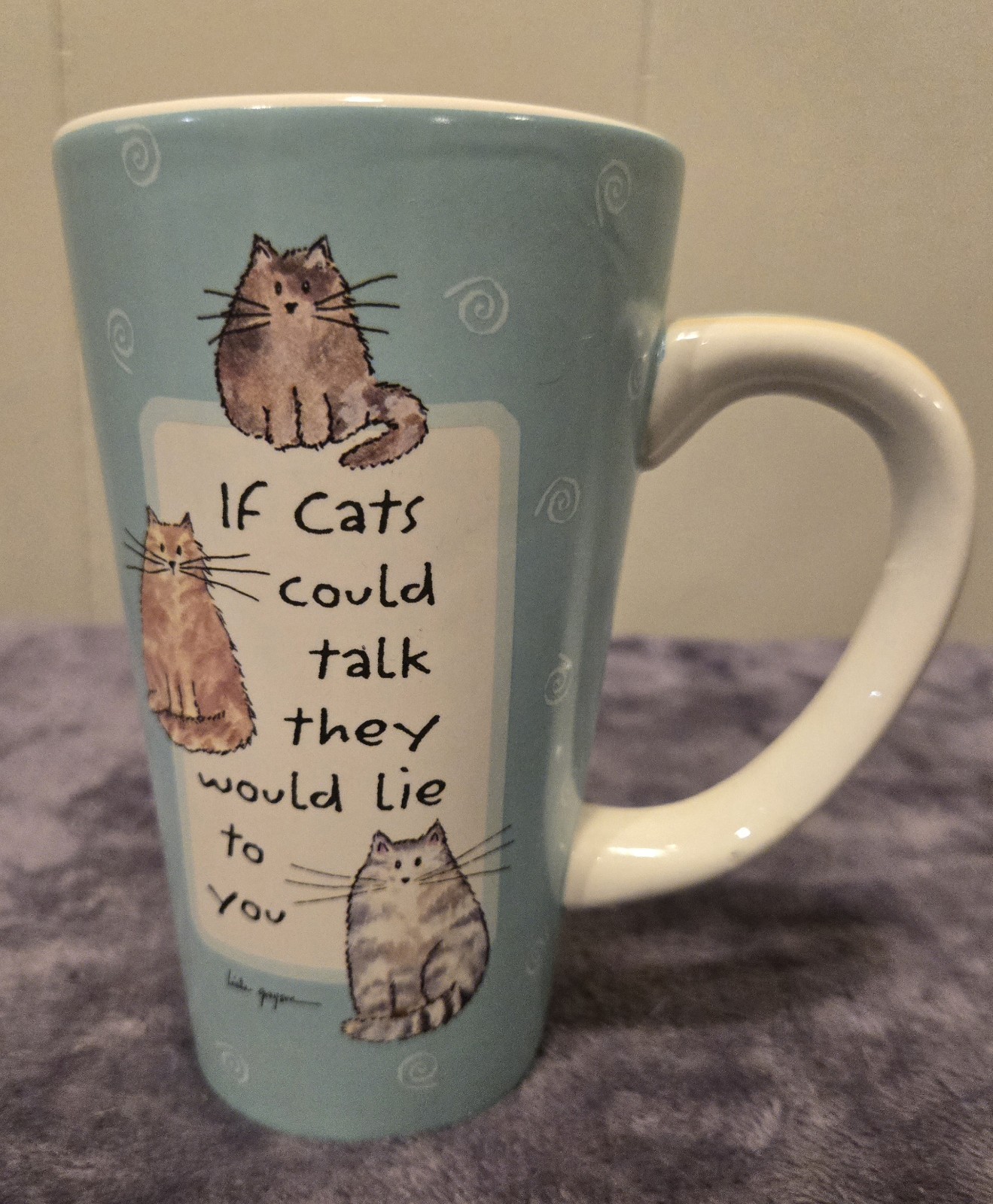 Tumbleweed Pottery If Cats Could Talk They Would Lie To You Coffee 16ozLatte Mug