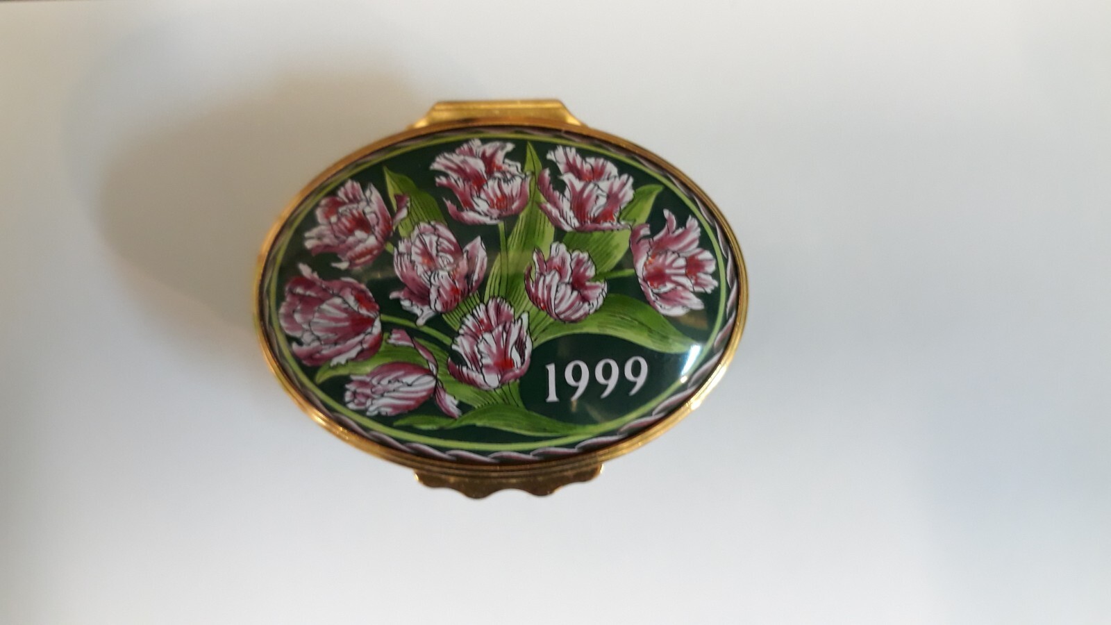 Halcyon Days Enamels 1999 Year Box ( no Box ) 2 1/8\