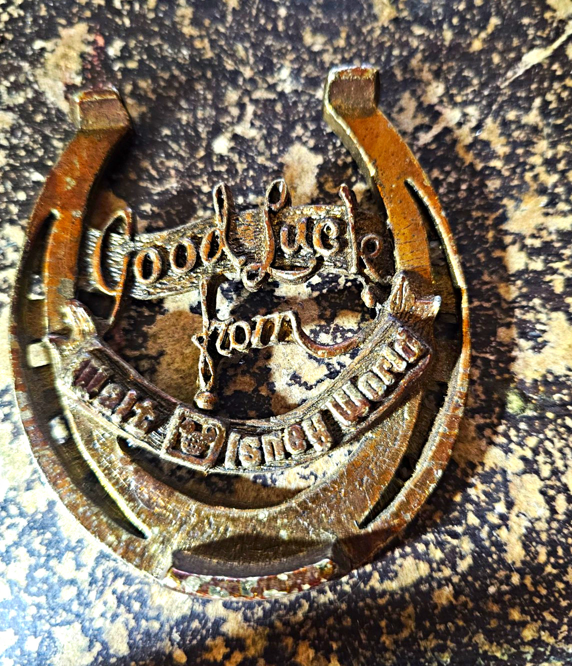 Good Luck Metal Horseshoe Ornament \