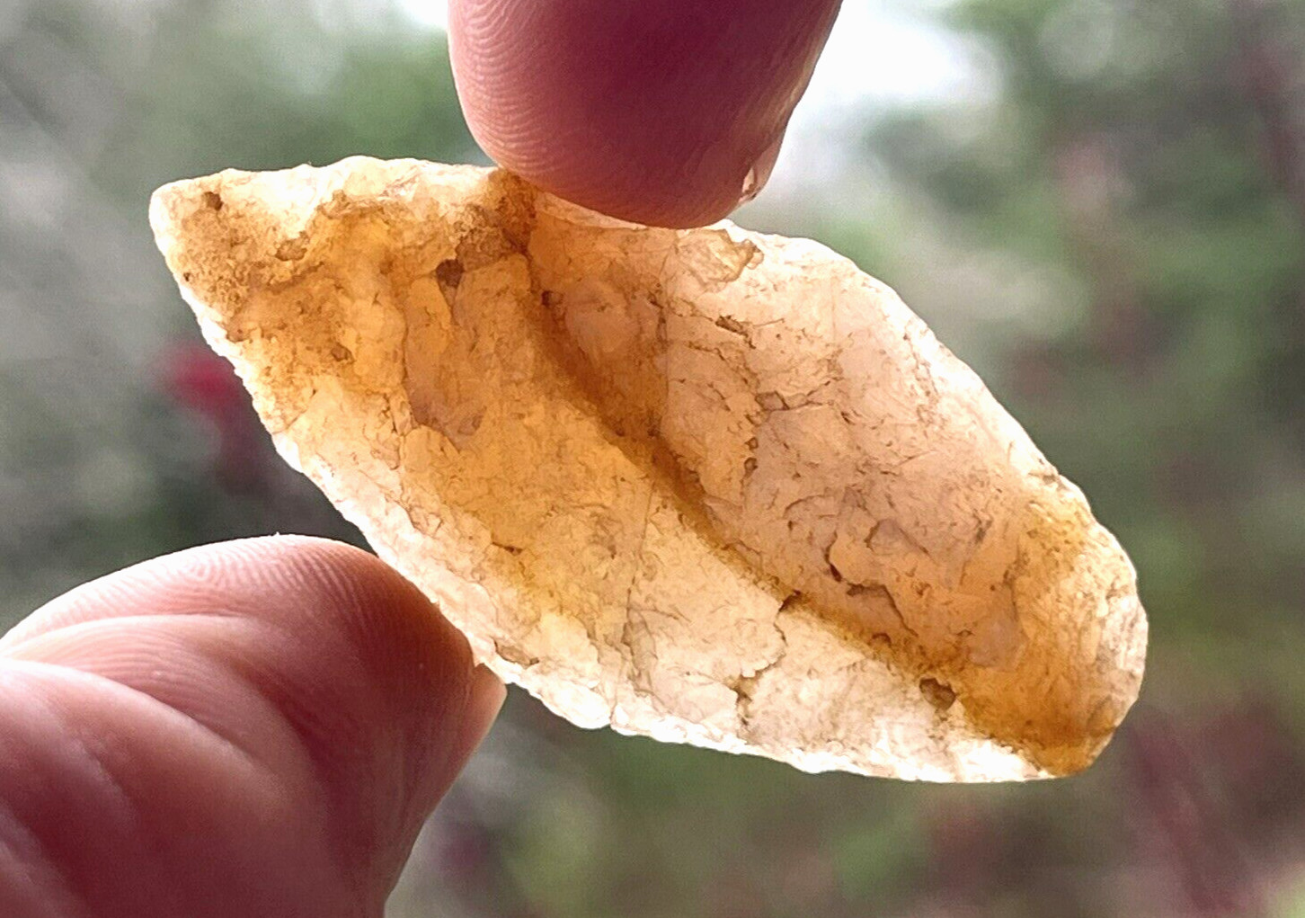 EXCEPTIONAL N.CAROLINA QUARTZ GUILFORD POINT ARROWHEAD AUTHENTIC ARTIFACT BD