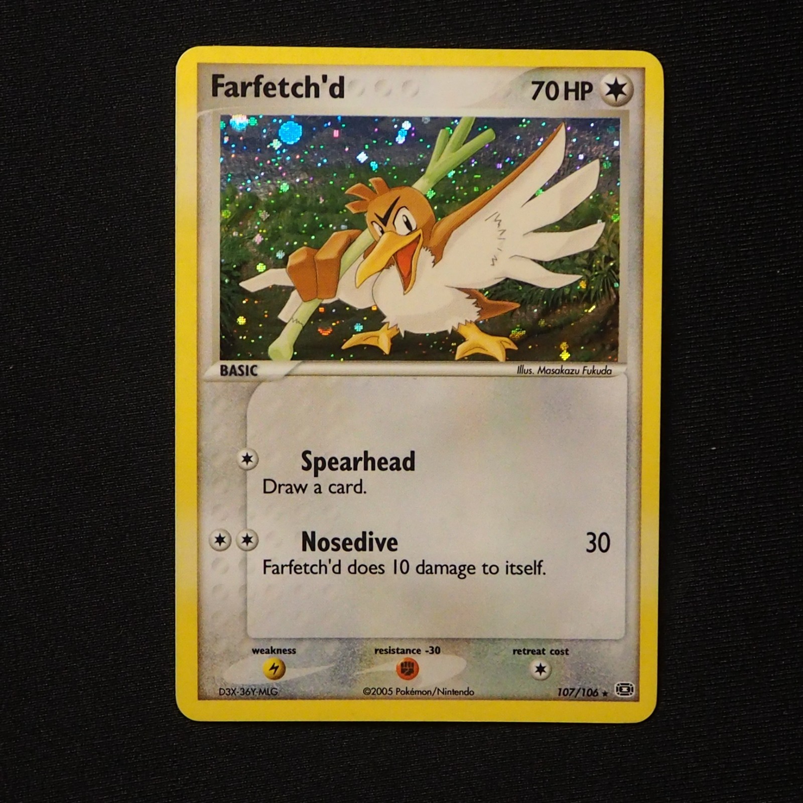 Farfetch\'d EX Emerald 107/106 Secret Rare Holo 2005 Pokémon TCG  - NM
