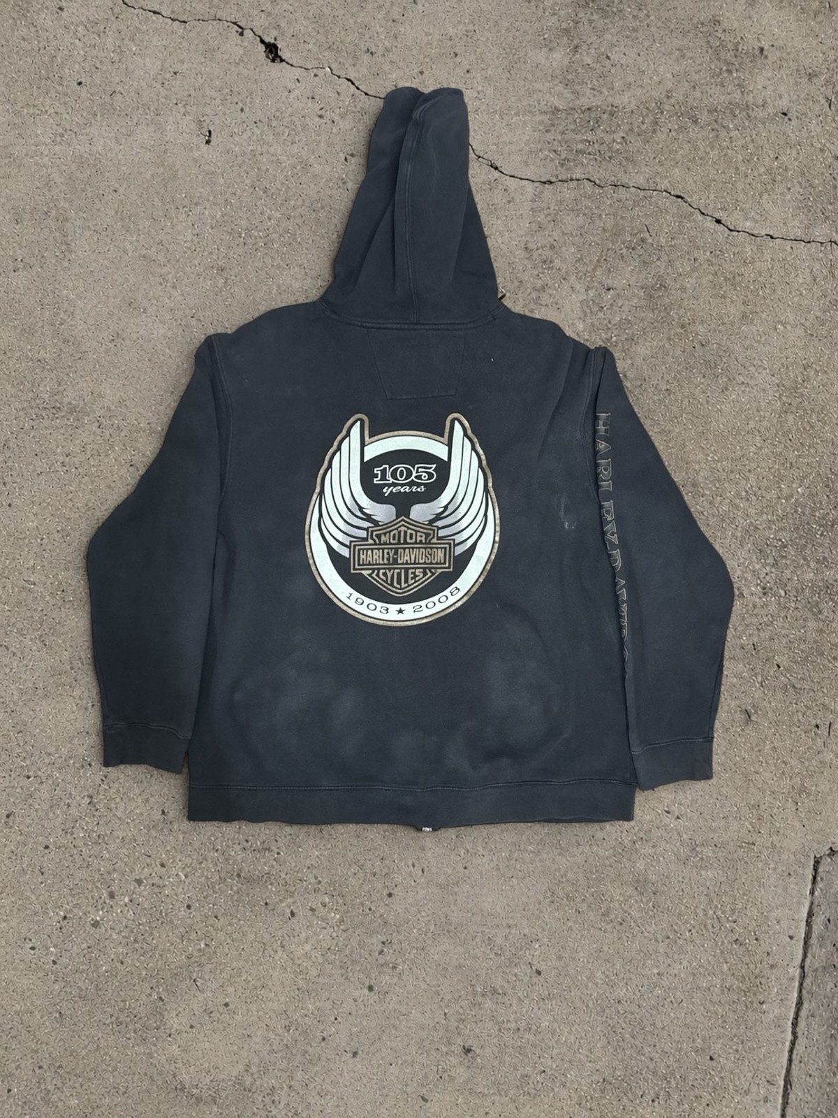 2008 Anniversary Harley Davidson Zip Up