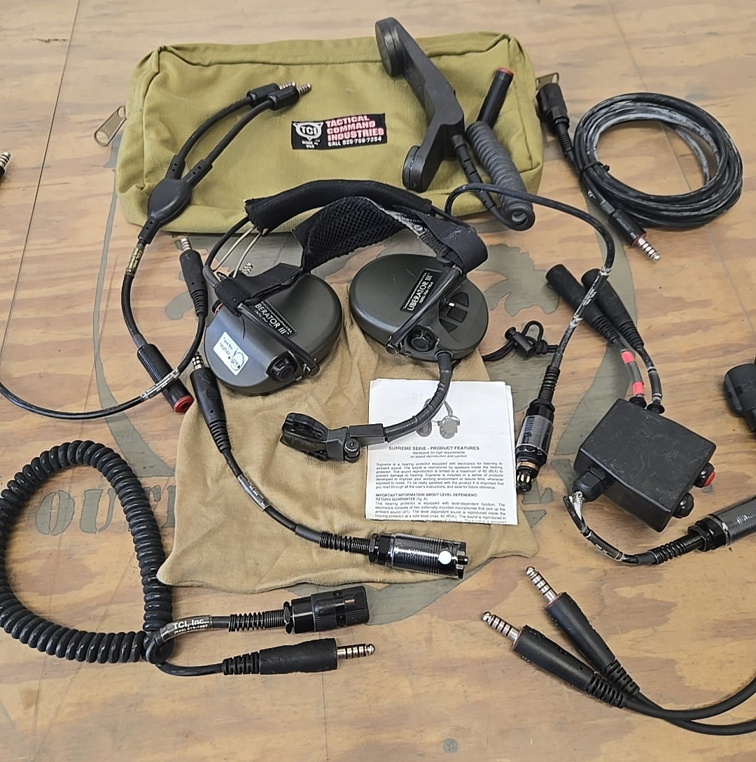 TCI Liberator III Tactical Headset PTT ITJCS TACP/JTAC Afsoc Cag Devgru