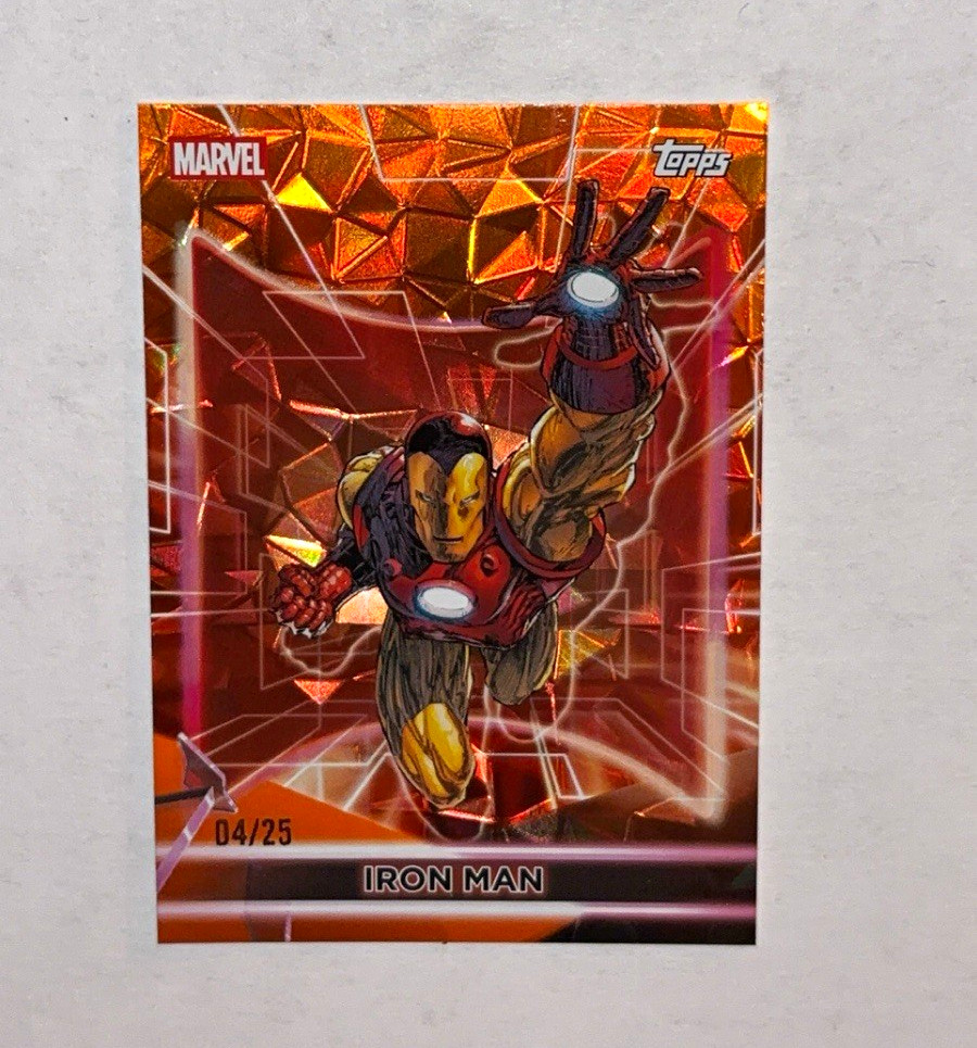 2026 Topps Marvel Neon IRON MAN orange DIA 4/25