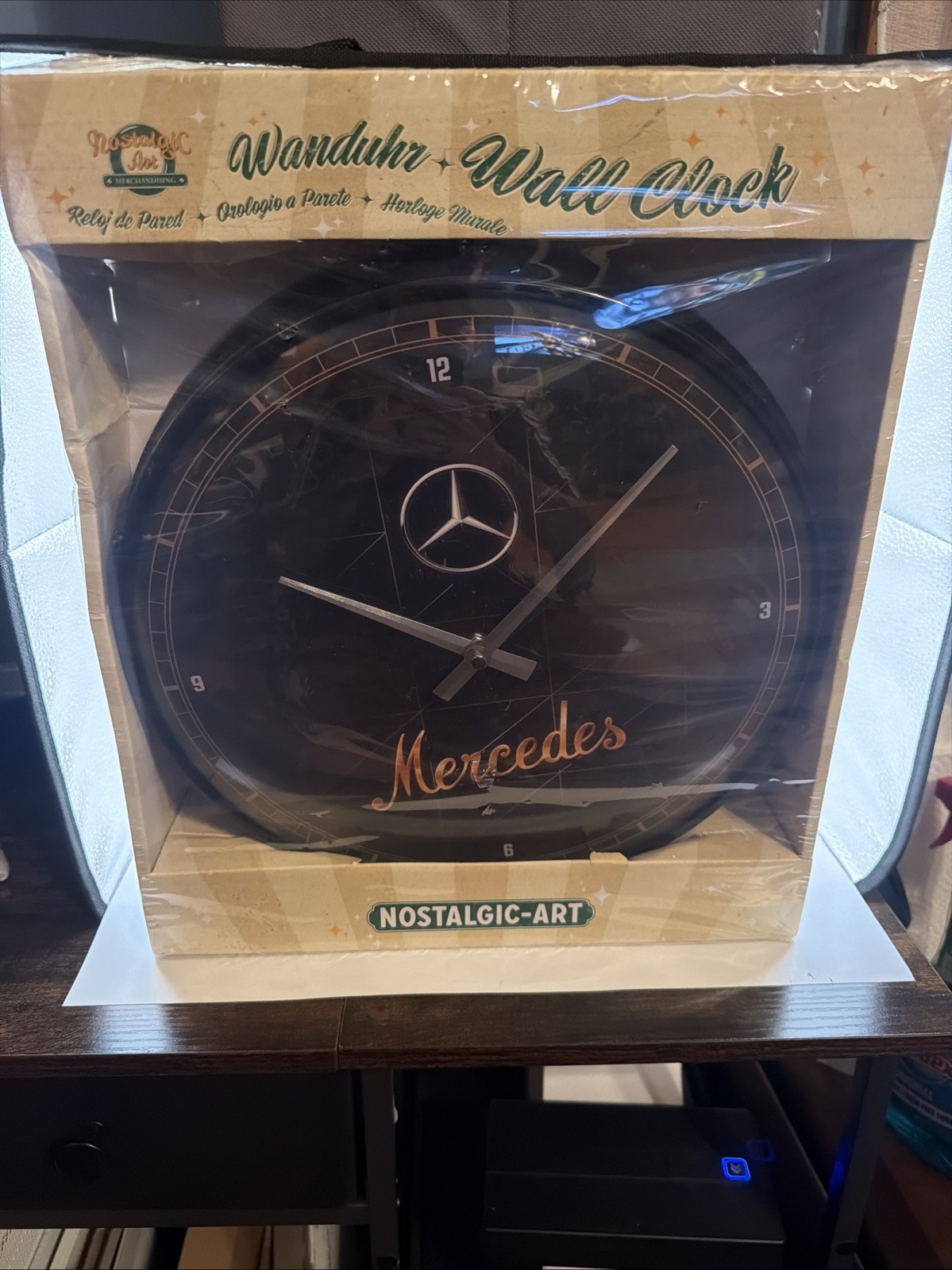 Nostalgic Art Mercedes-Benz Classic Wall Clock German Nostalgic Art Mercedes-Benz Classic Wall Clock German
