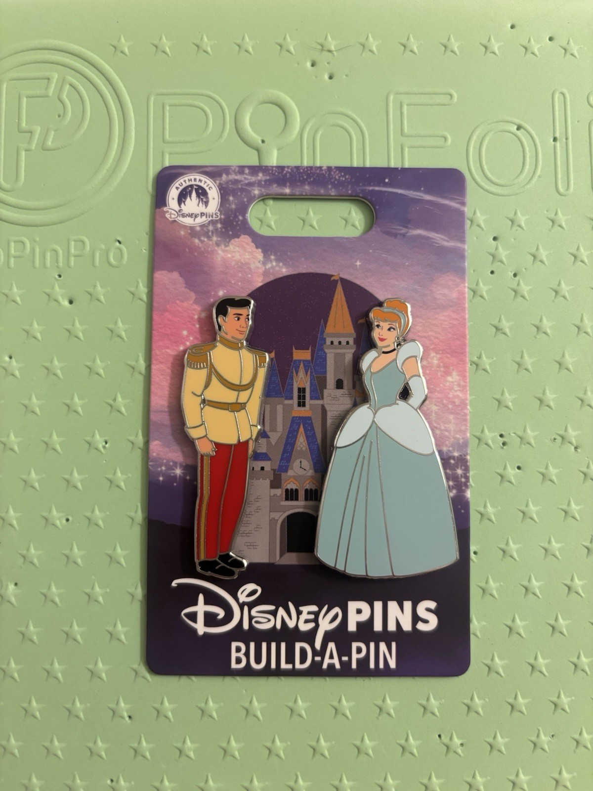 Disney Exclusive Build-A-Pin Series 2 Pin Set Cinderella And Prince Charming