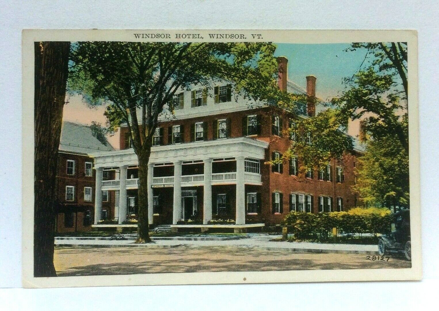 Windsor Vermont VT Windsor Hotel Vintage Postcard