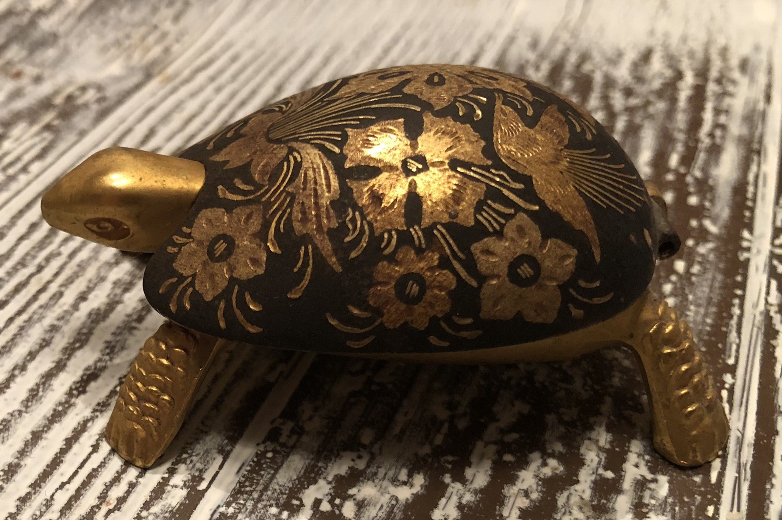 **RARE -Vintage BOJ Eibar Espana Spain JEWELRY HOLDER Damascene*see Description