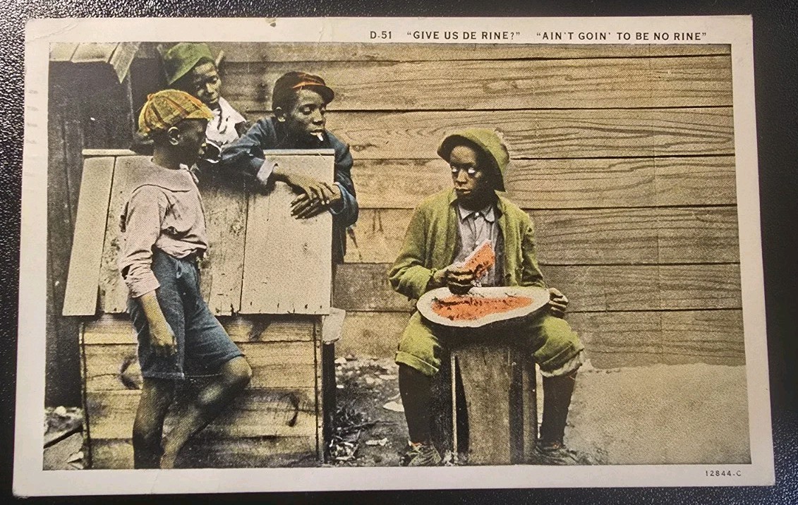 Vintage Postcard~African American Boys, 1931 Black Americana