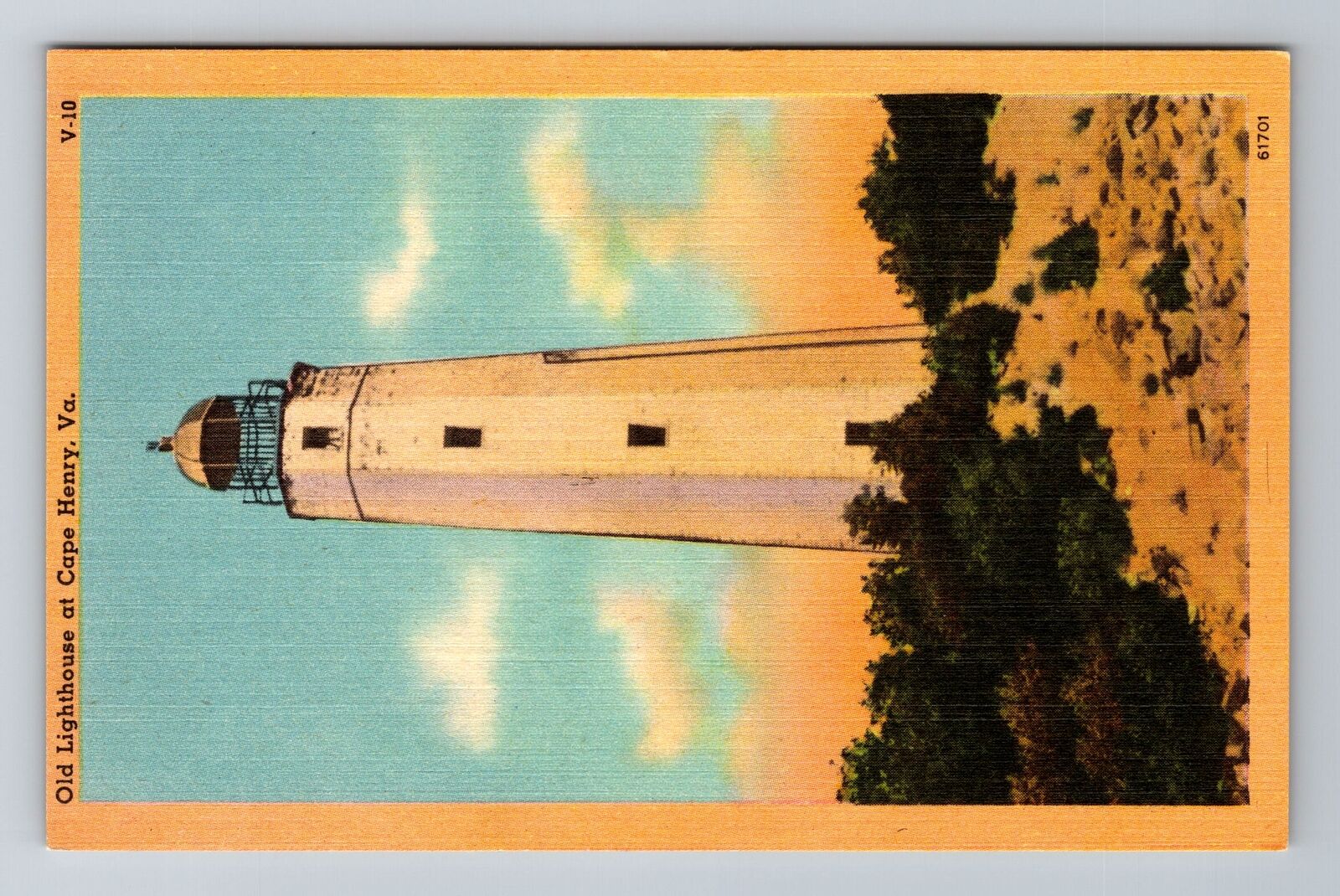 Cape Henry VA-Virginia, Old Lighthouse on Cape Henry, Vintage Postcard
