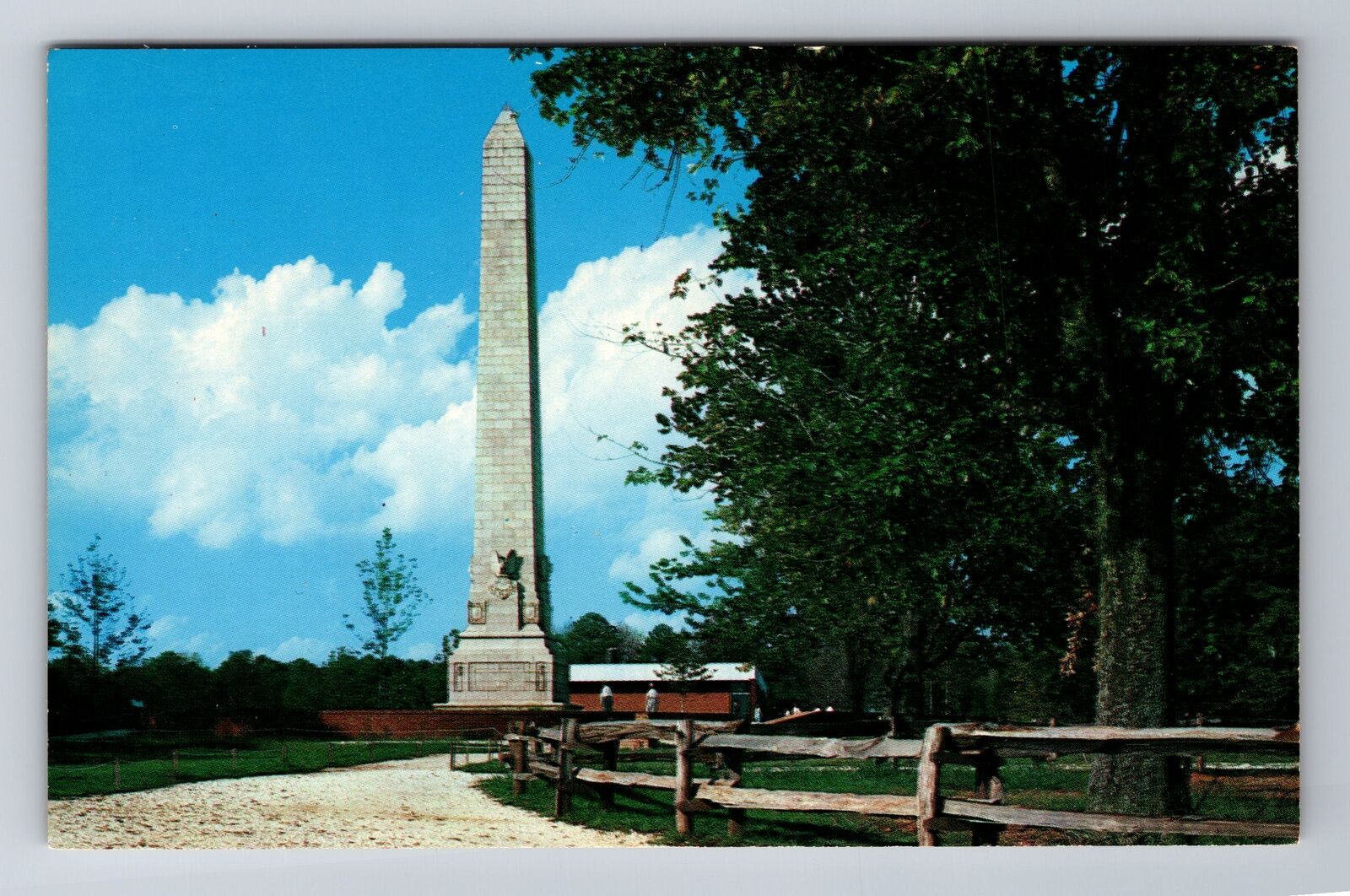 Jamestown VA-Virginia, The Jamestown Monument, Antique Souvenir Vintage Postcard