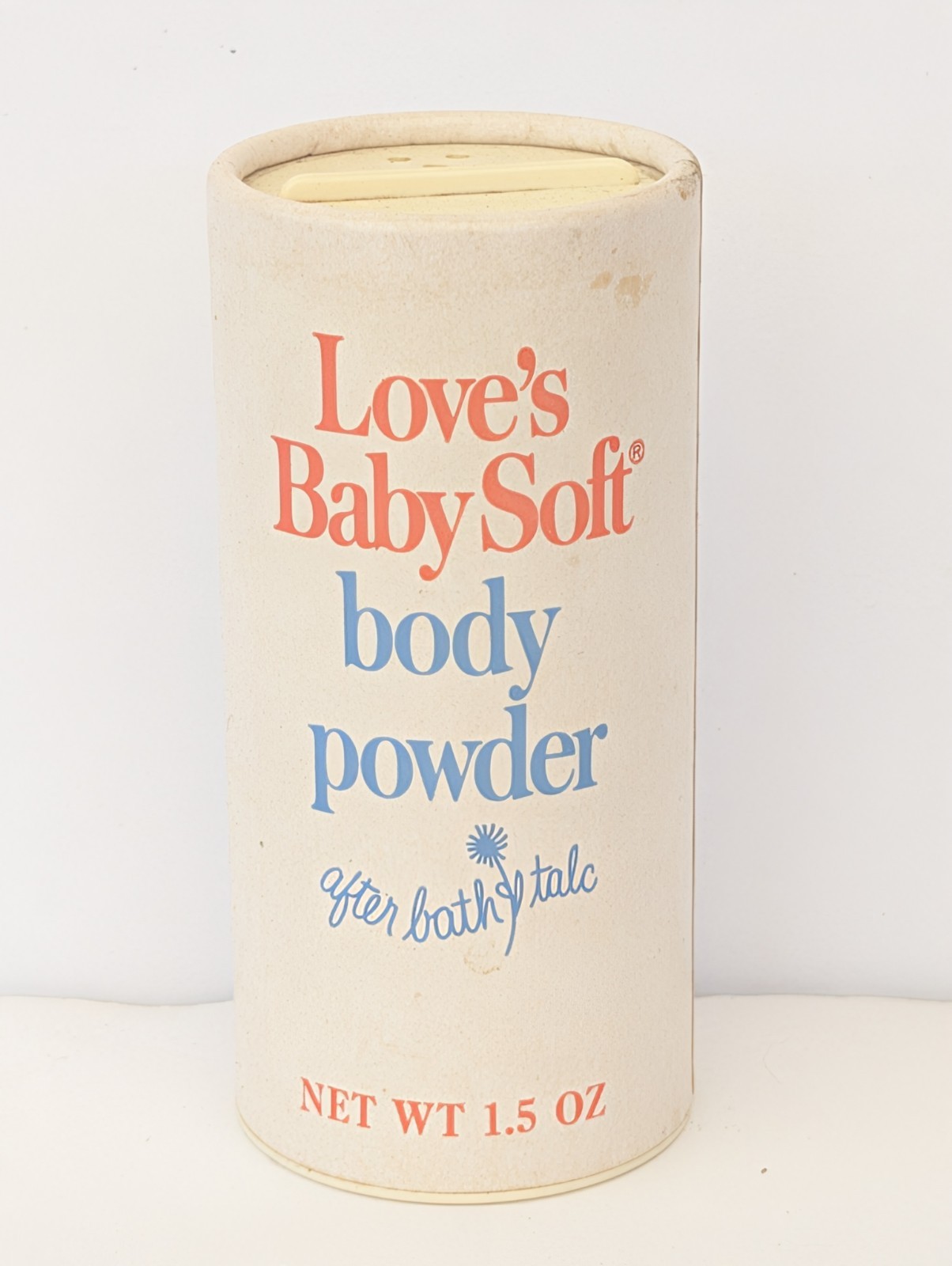 Iconic 1980s Love's Baby Soft Body Powder After Bath Talc 1.5 oz Vintage