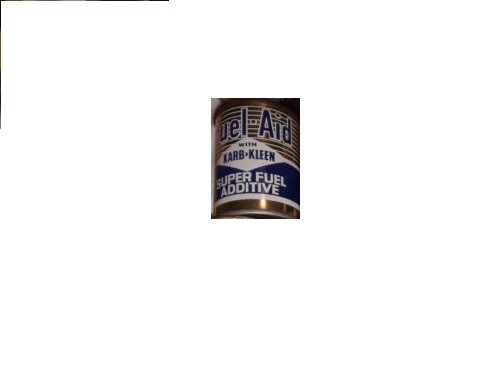 NOS Vintage Metal 4oz Fuel-Aid With Karb-Kleen Super Fuel Additive Oil Can Full