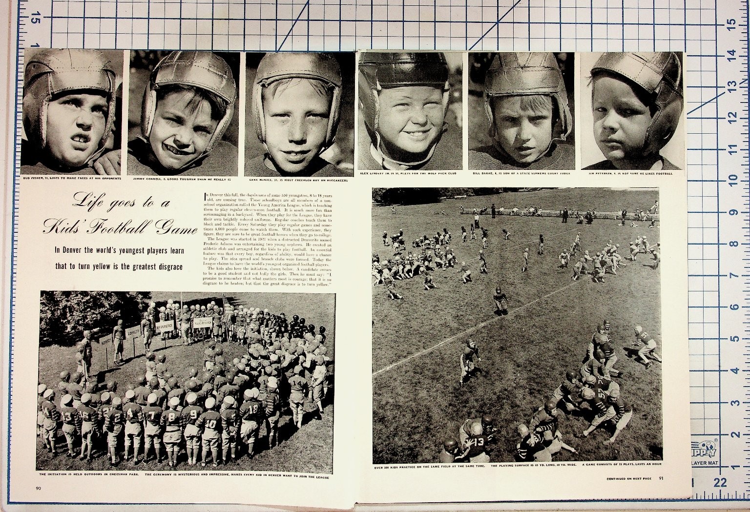 1940s Denver Kids Football Game Magazine Spread Vintage Ephemera Kleenex Ad 1940s Denver Kids Football Game Magazine Spread Vintage Ephemera Kleenex Ad
