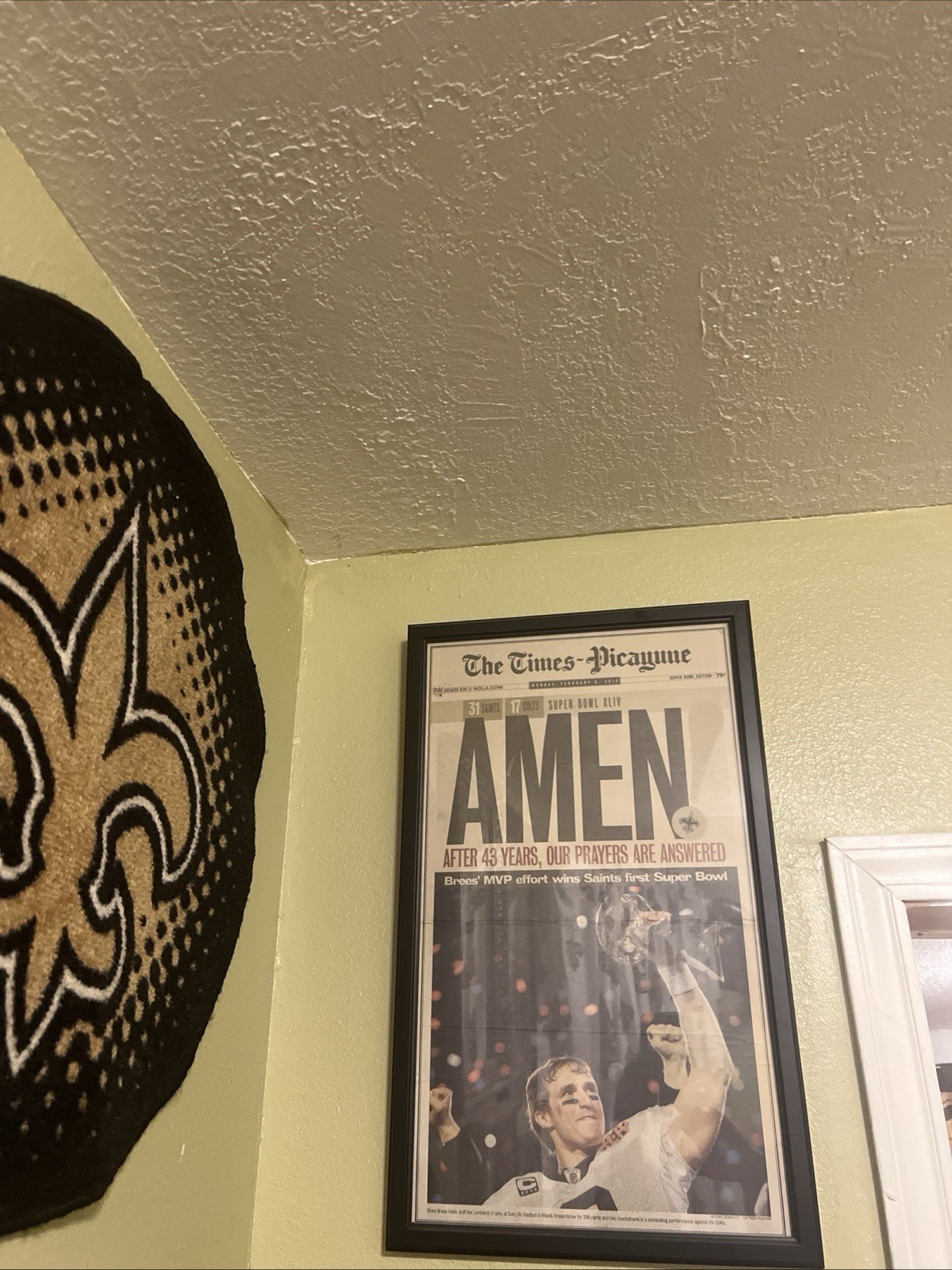 The Times-Picayune Super Bowl XLIV New Orleans Saints Newspaper Front Page
