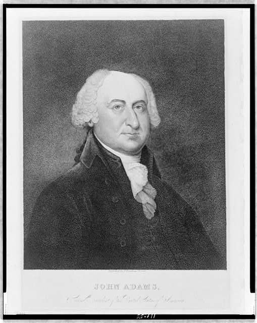 Photo:John Adams 1810s  Portrait Second President USA