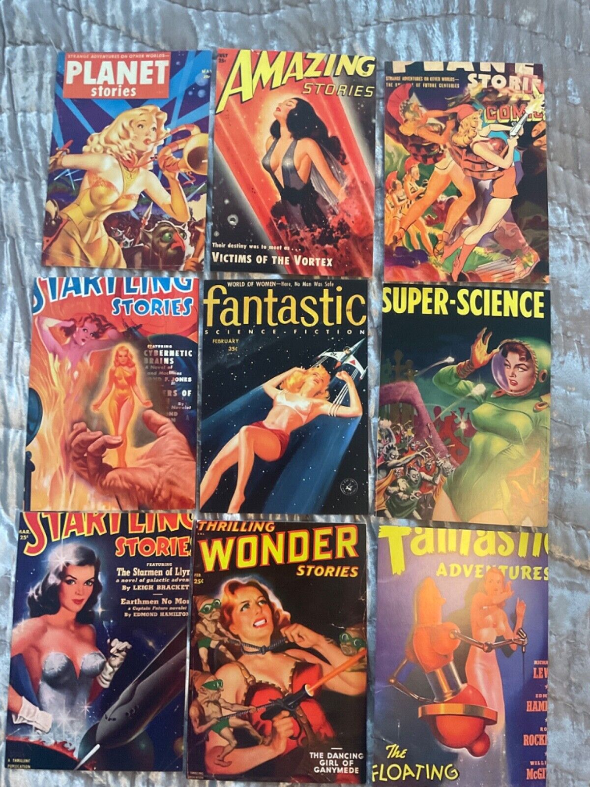 Planet Stories cover art print plus 9 other Vintage cover prints HTF