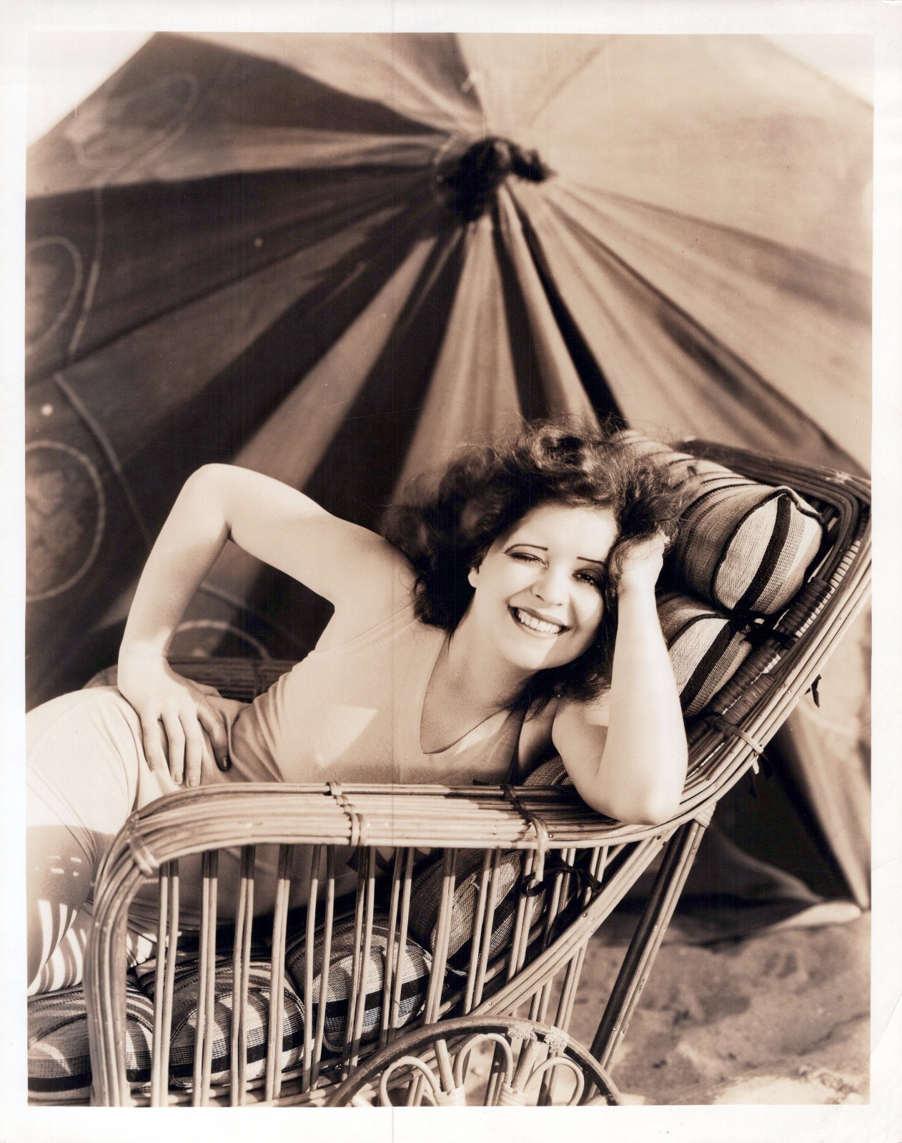 HOLLYWOOD CLARA BOW STYLISH POSE STUNNING PORTRAITL 1930s OTTO DYAR PHOTO MA73
