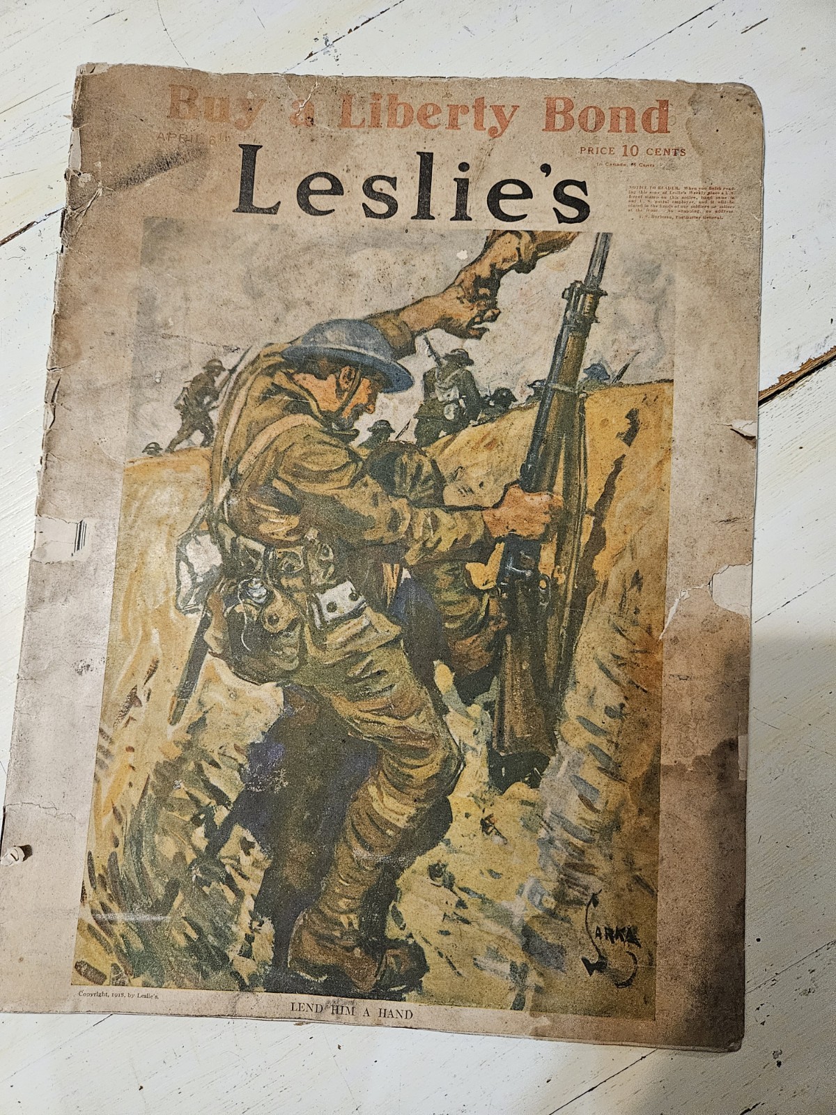 Original WW1 \'Lend Him a Hand\' Poster Buy Liberty Bonds Original WW1 \'Lend Him a Hand\' Poster Buy Liberty Bonds