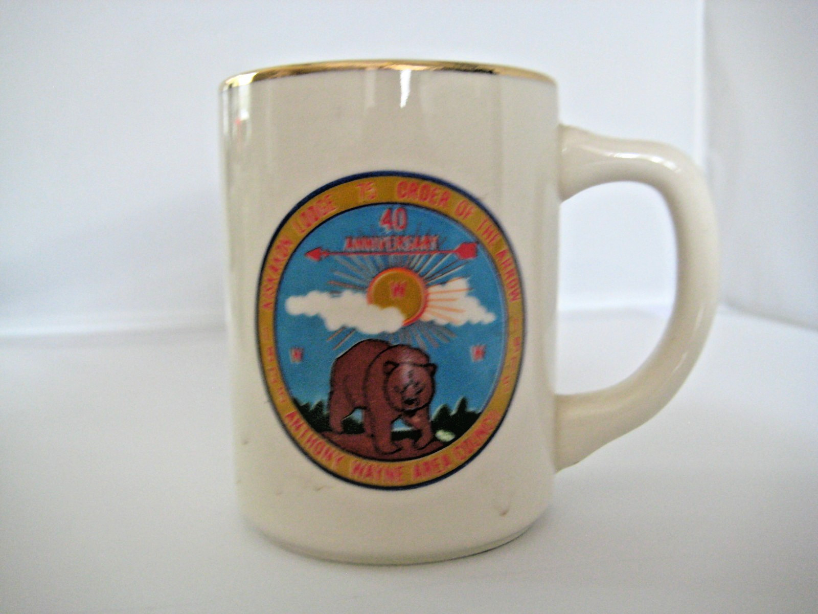 OA Kiskakon Lodge #75 40th Anniversary Anthony Wayne Council Mug