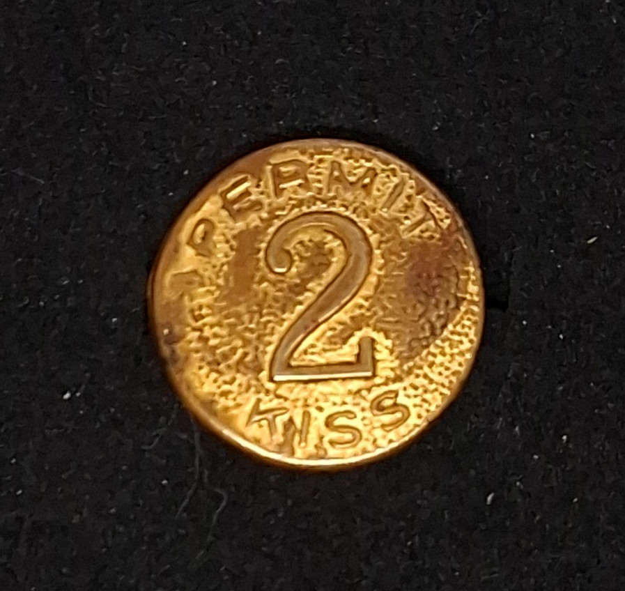 Vintage .75 Inch mid 20th Century Brass \