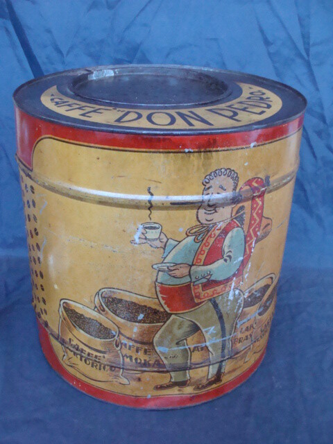 Vintage Coffee Tin Don Pedro Casale Monferrato