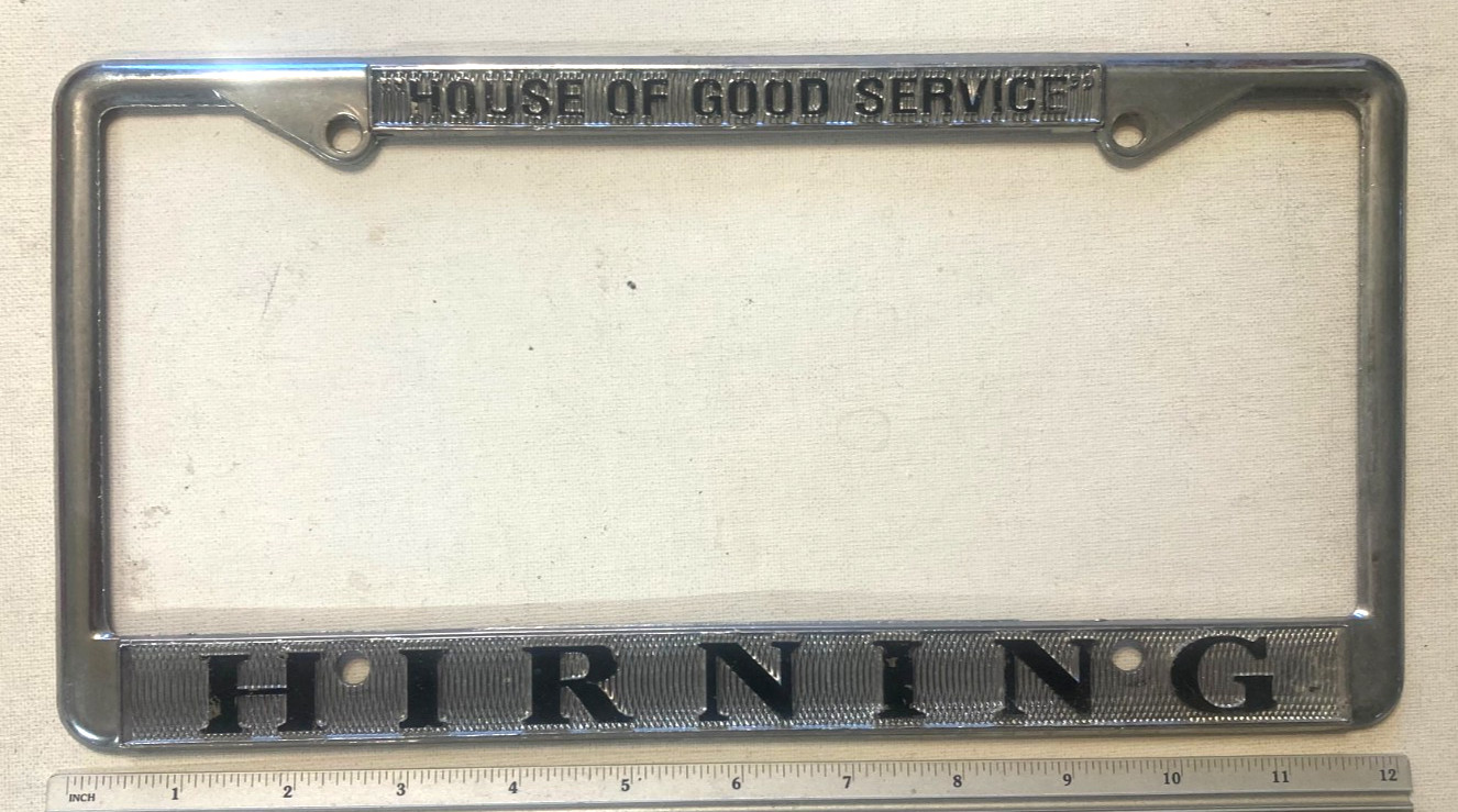 Older Hirning (Buick GMC) Dealership License Plate Frame (Pocatello Idaho)