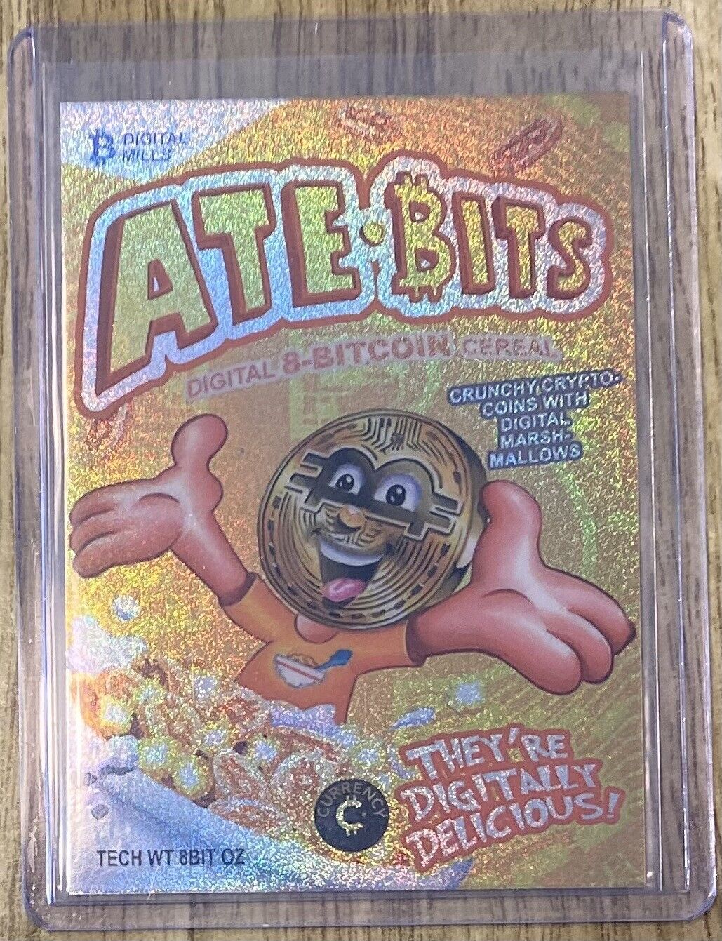 #59 Ate Bits Bitcoin Crystal Sparkle 2022 Cardsmiths Currency Series 1